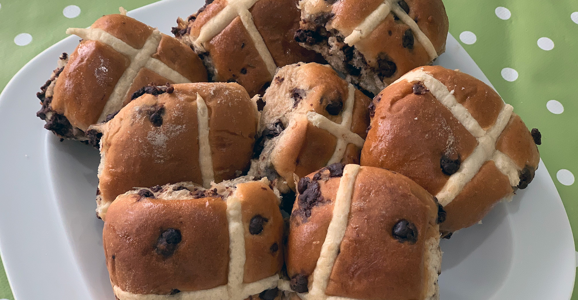 Hot cross buns banner image